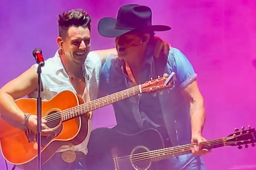 James Johnston and Lee Kernaghan at CMC Rocks