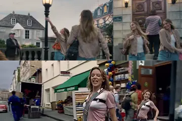 Margot Robbie in the 'Chanel 25' campaign ad, Kylie Minogue in the 'Come Into My World' music video