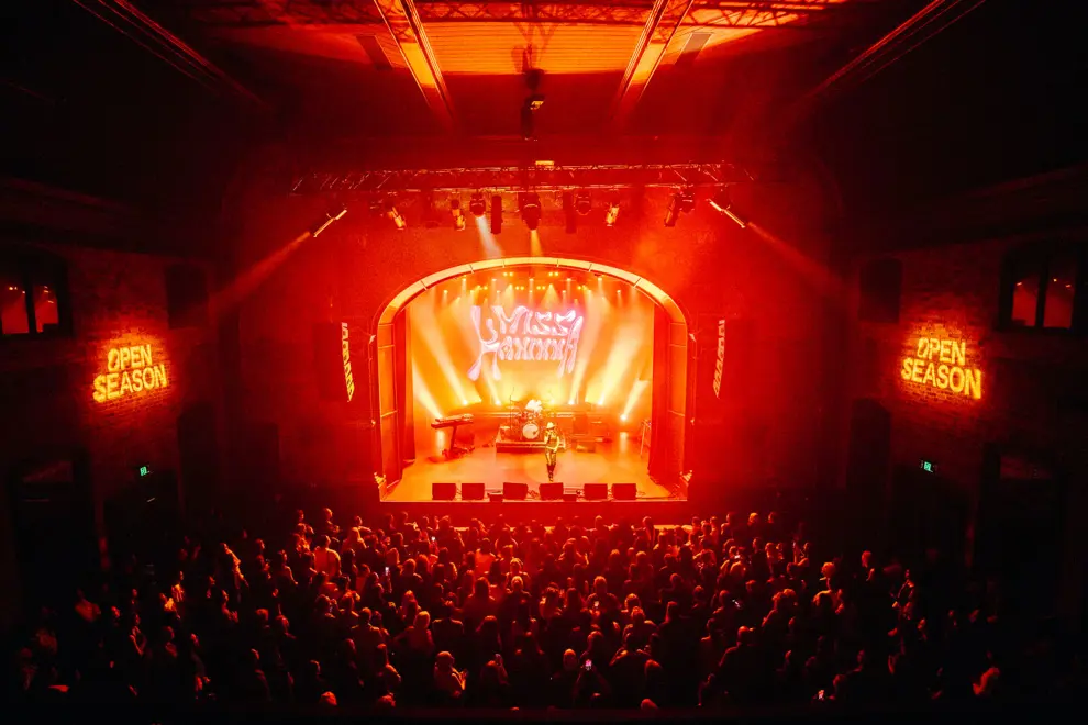 Miss Kaninna performing at Open Season's Blak Day Out