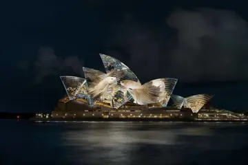 Yann Nguema's 'Opera Mundi' at Vivid Sydney.