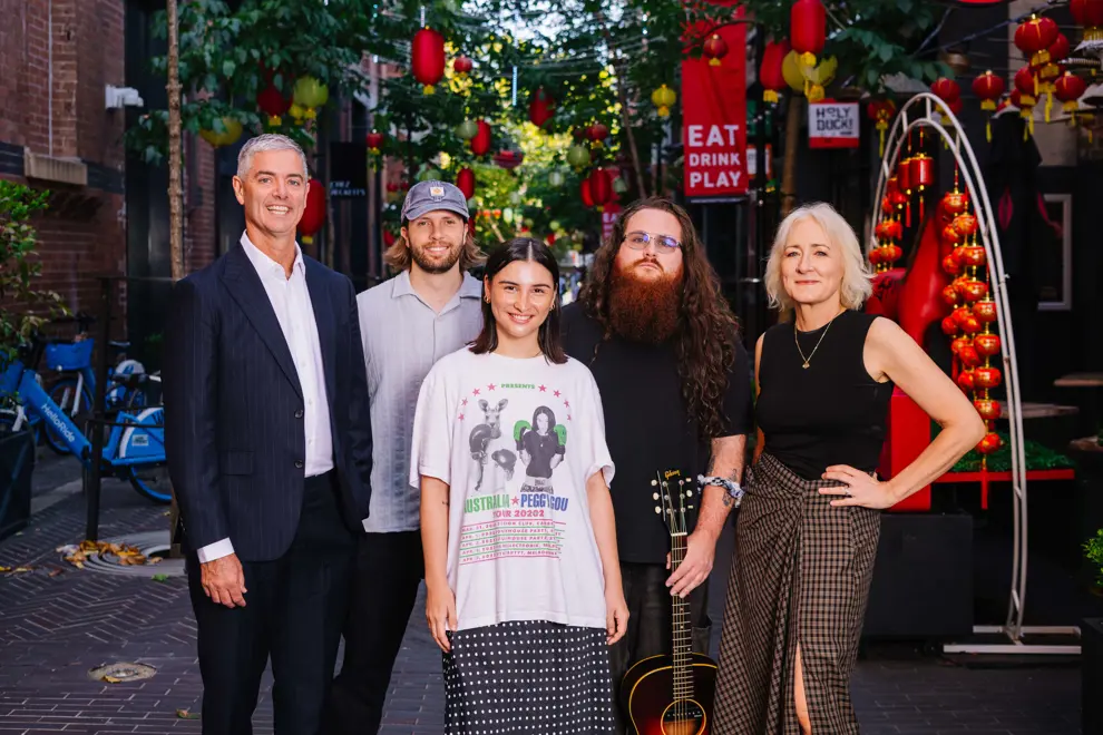 The ARIA team at Gin Lane for Great Southern Nights' Gig Trails