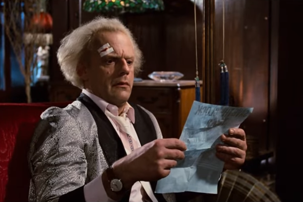 Christopher Lloyd in 'Back To The Future'