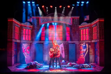 Heathers The Musical L-R: Calista Nelmes, Nic Van Lits, Amélia Rojas, David Cuny, Emma Caporaso