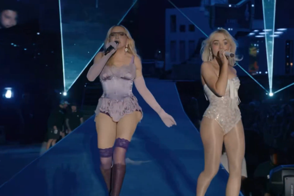 Madonna and Sabrina Carpenter performing at Coachella