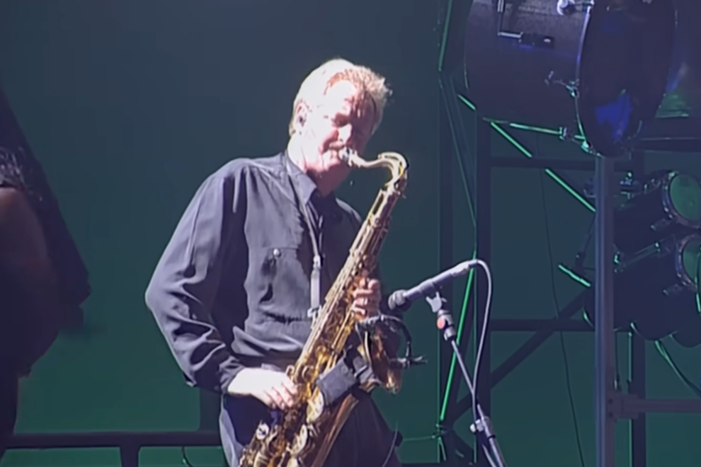 Dick Parry performing at Pink Floyd's 'Pulse' live concert