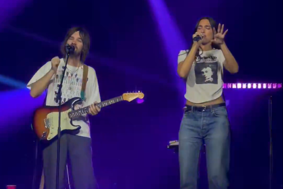 Tame Impala and Dua Lipa performing at The O2 Arena, London