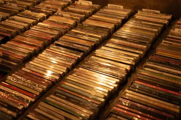 Rows of CDs