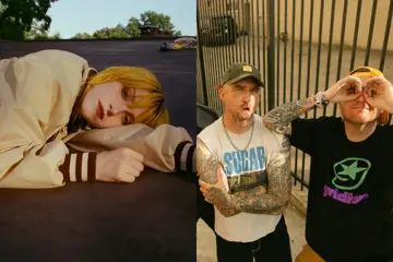 Hayley Williams, New Found Glory (Chad Gilbert on the left)