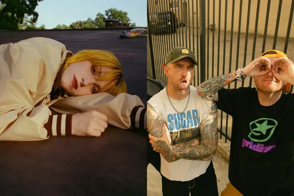 Hayley Williams, New Found Glory (Chad Gilbert on the left)