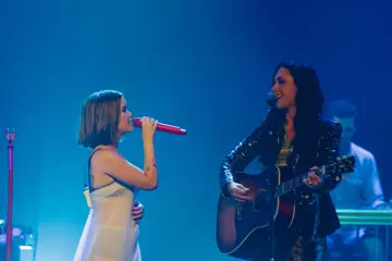 Maren Morris and Michelle Branch at the Ryman Auditorium