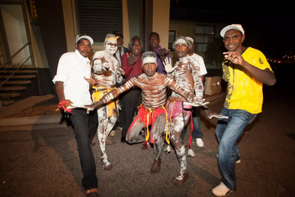 Mandawuy Yunupingu with East Journey at the 2012 NIMAs