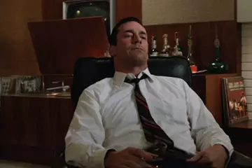 Don Draper (played by Jon Hamm) near the end of the very expensive episode
