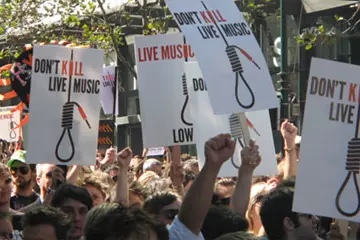 SLAM protesters
