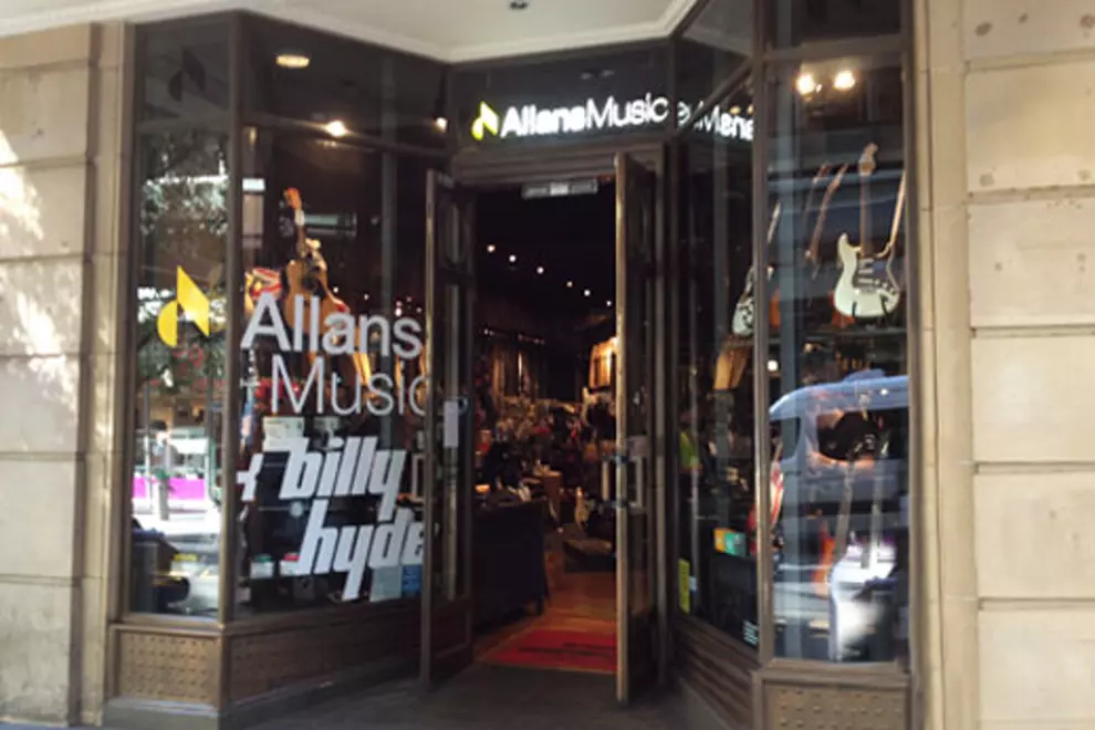 Allans Billy Hyde's Sydney store