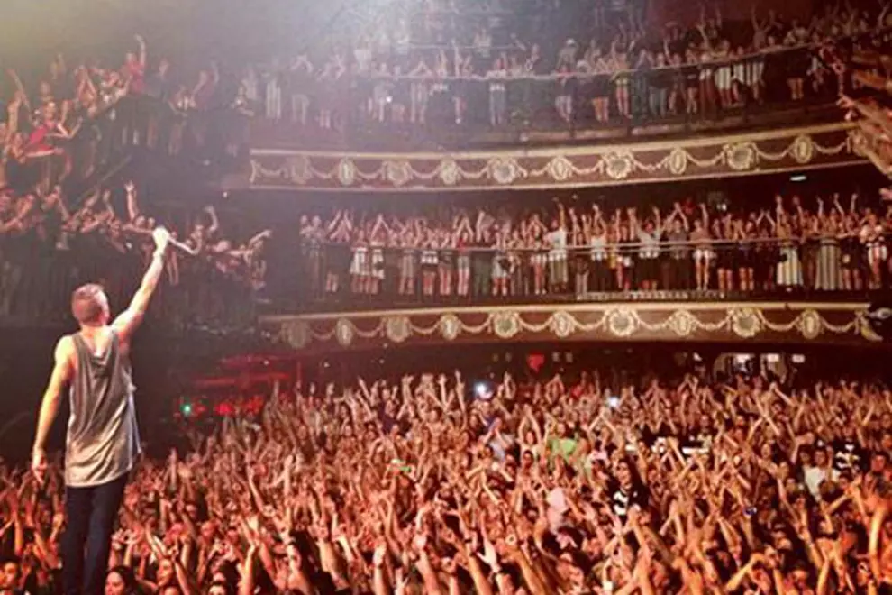 Macklemore performing at the venue earlier this year