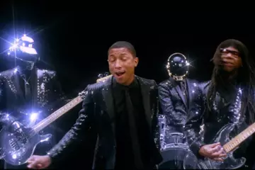 A screenshot from the teaser video for Get Lucky