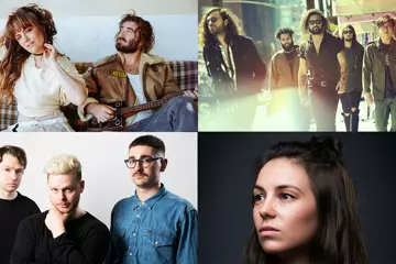 Clockwise: Gang Of Youths, Amy Shark, alt-J, Angus & Julia Stone
