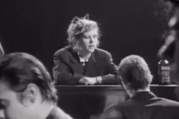 Kirsty MacColl in the video for Fairytale Of New York