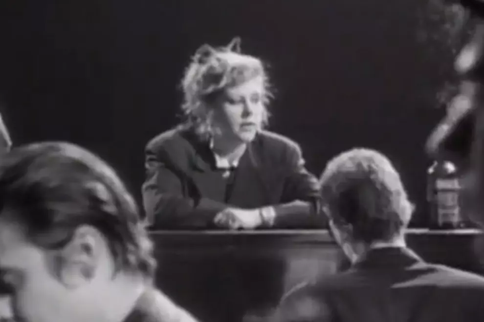 Kirsty MacColl in the video for Fairytale Of New York