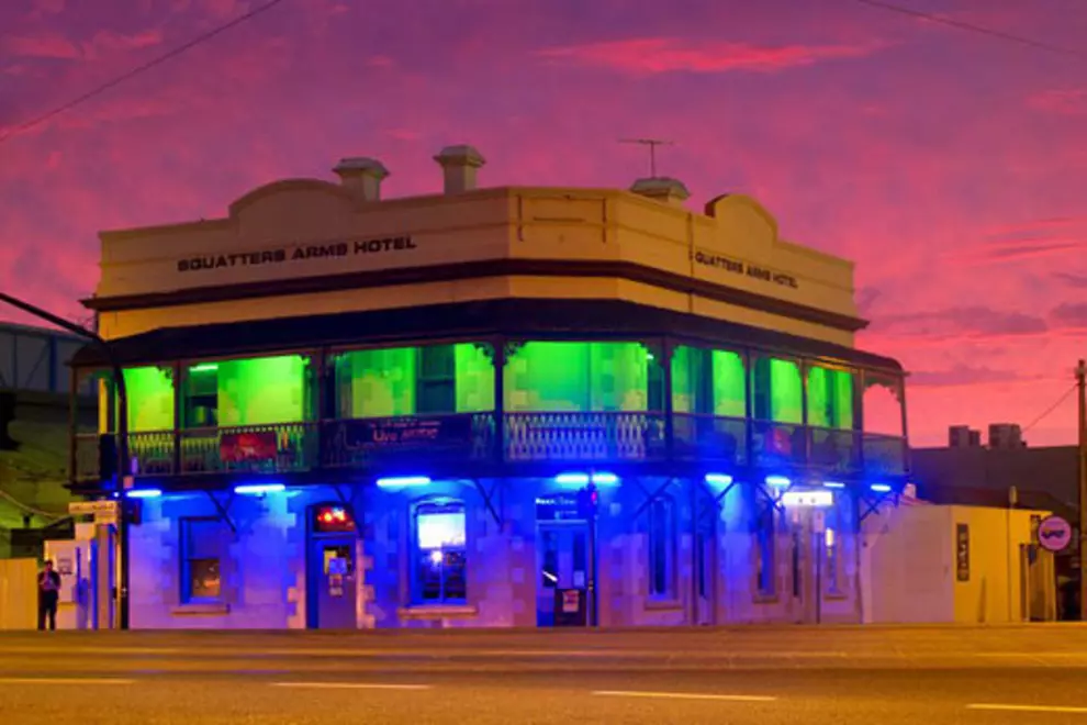 A picture of the hotel, taken from the venue's Facebook page.