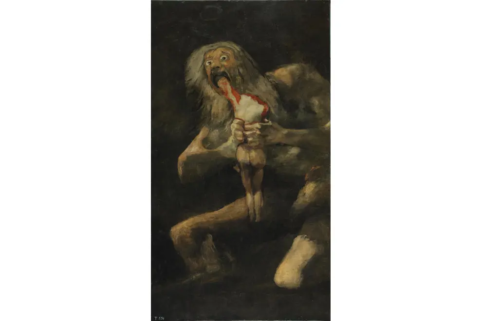 Francisco de Goya Saturno devorando a su hijo 1819 1823