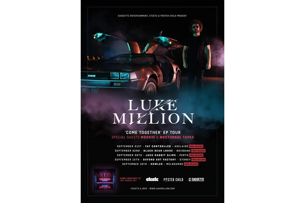 luke million come together tour poster new