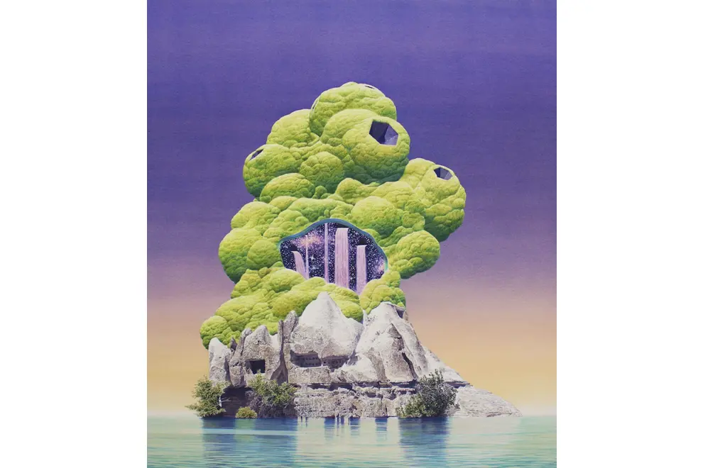 Ultra High Island w.c. on paper 28x30.2