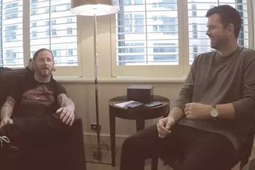 Corey Taylor with Neil