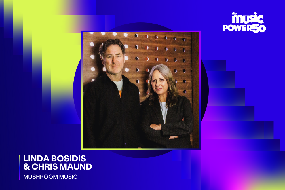 POWER 50 2025: Linda Bosidis & Chris Maund (Mushroom Music)