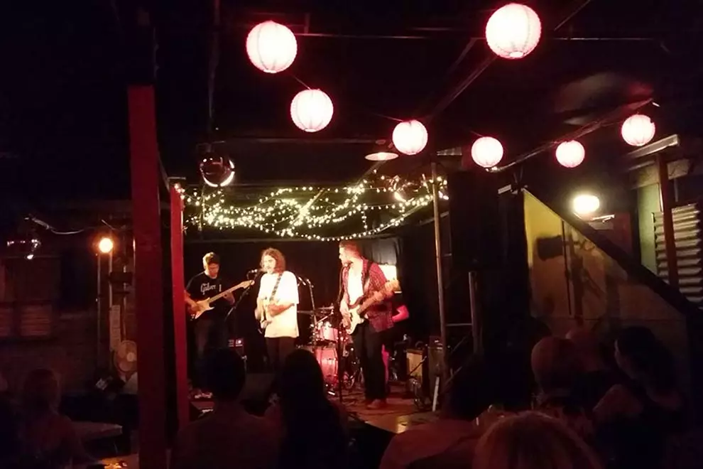 A band performs at The Wheatsheaf